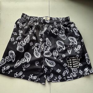 Black Paisley Men's Shorts
